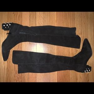 Stuart Weitzman AllwayPearl Suede KneeHighBoots